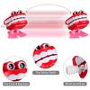 Halloween Valentine's Day Gift Chain Bouncing Tooth with Eyes and Hat Jumping Tooth Creative Children's Spring Toy