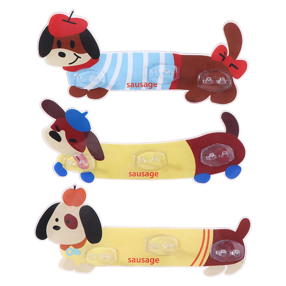 Wall Mounted Cartoon Bathroom Hook Waterproof Hanging Toothbrush Stand Plug Storage Shelf Travel