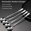 Long Handle Ice Tea Spoons,10Pcs Coffee Spoons for Stirring Stainless Steel Long Cocktail Spoon Polished Tea Accessories for Dessert Sundae Shakes