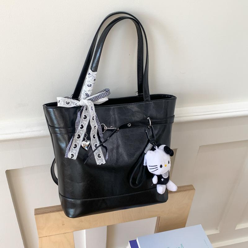 Casual simple women's bags, new spring and summer fashion trends, niche large-capacity double shoulder bags