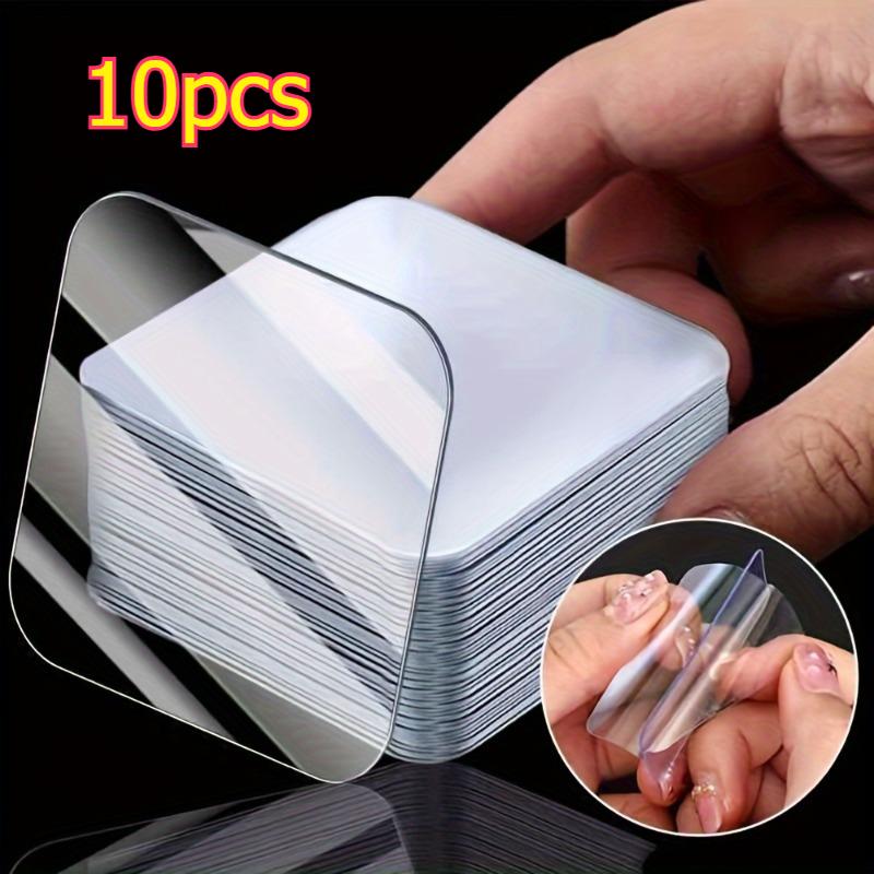 

10/30pcs Heavy Duty Double-Sided Tape - No Drill, Nail-Free Strong Adhesive, Transparent Clear, for Plastic, Glass, Metal