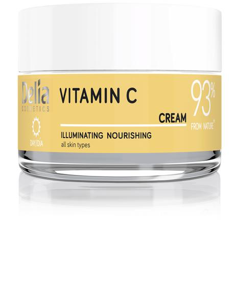 Delia Yes I'm Vegan Rozświetlający Krem Do Twarzy Vitamin C 50Ml