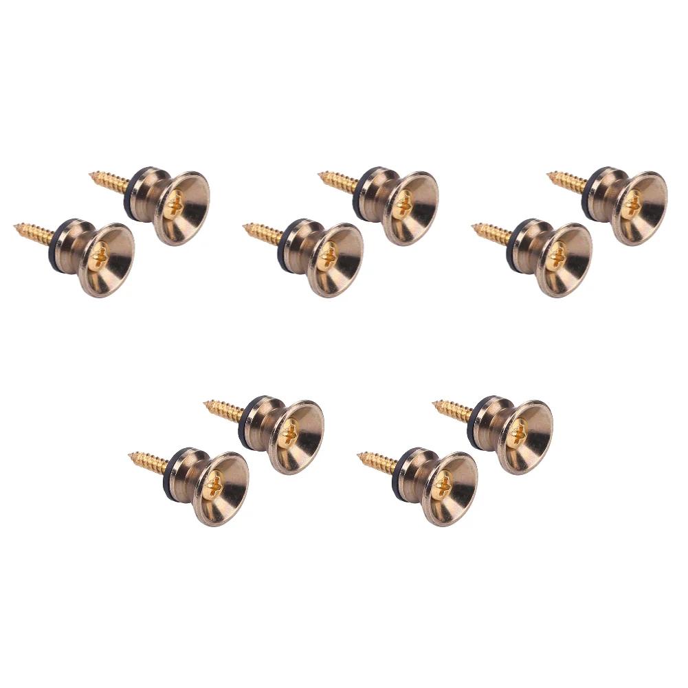 Guitar Strap Lock Metal Guitar Pegs for Guitar Bass Acoustic Guitar Ukulele Electric Guitar Strap Locks Strap Button Lock Pins