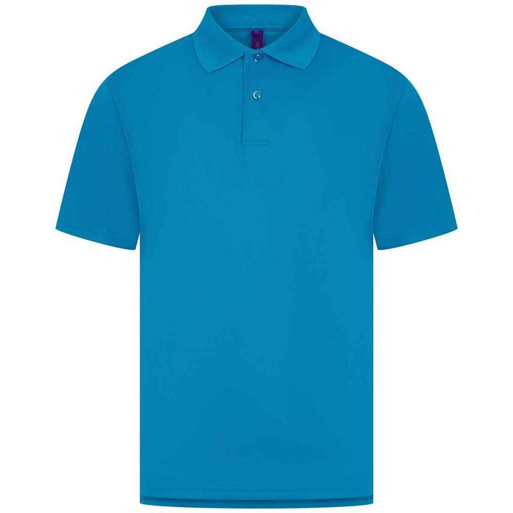 Henbury Mens CoolPlus Moisture Wicking Polo Shirt
