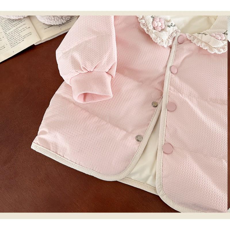Lightweight Girls Down Inner Vest Toddler Warm Puffer Jacket Winter Baby Outerwear 1-3 Years