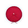 Knitting Christmas Tree Skirt Christmas Decoration Supplies 62cm Knitted Christmas Tree Skirt Red White Color Reusable
