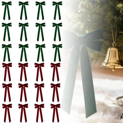 Weihnachtsbaum Schleifenschmuck, Weihnachtsbaum Kleine Samtschleife - Party Hochzeit Heimdekoration