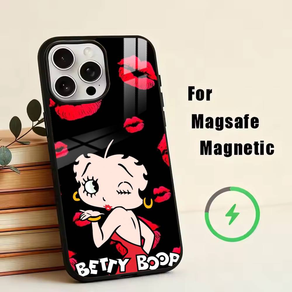 C-Cute-Betty Boop-P Phone Case For iPhone17,16,15,14,13,12,11 Plus,Pro Magnetic For Magsafe Wireless Charging