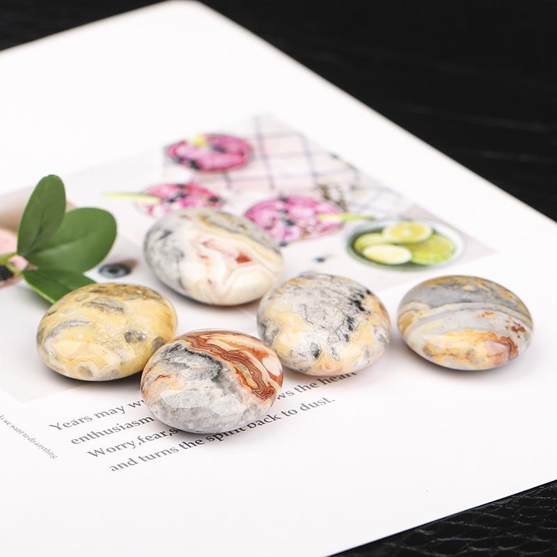 Natural Raw Crystal Hot Compress Stone: Beauty Massage SPA Essential Oil Desktop Ornament