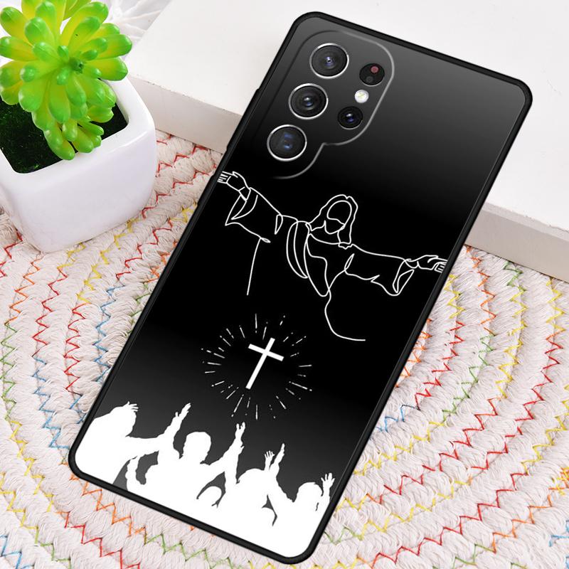 Faith Cross Cool Phone Case for Samsung Galaxy note 10 pro S26 Ultra S23 S24 FE S25 S21 S22 PLUS shockproof Cove