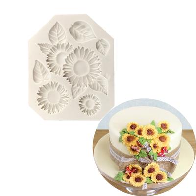DIY Sunflower Silicone Fondant Mold Candy Cake Chocolate Decorating Baking Mould