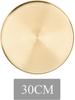 Gold Shiny Round Storage Tray Durable And Sturdy Metal Decorative Organizer Tray Metal Decorative