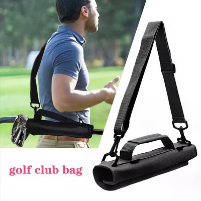 Adjustable Practice Golf Club Storage Bag Mini Lightweight for Golfer Ball Pouch Pack Portable Crossbody Golf Club Outdoor Bag