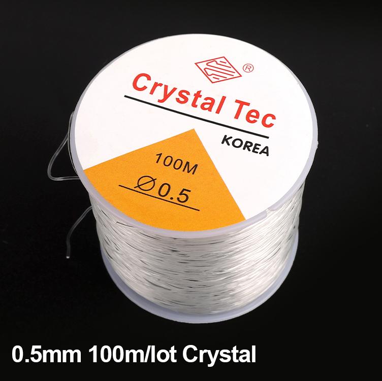 100m/Roll Elastic Crystal Jewelry Cord Beading String Strong Stretchy Thread Cords for DIY Necklace Bracelet Jewelry Making