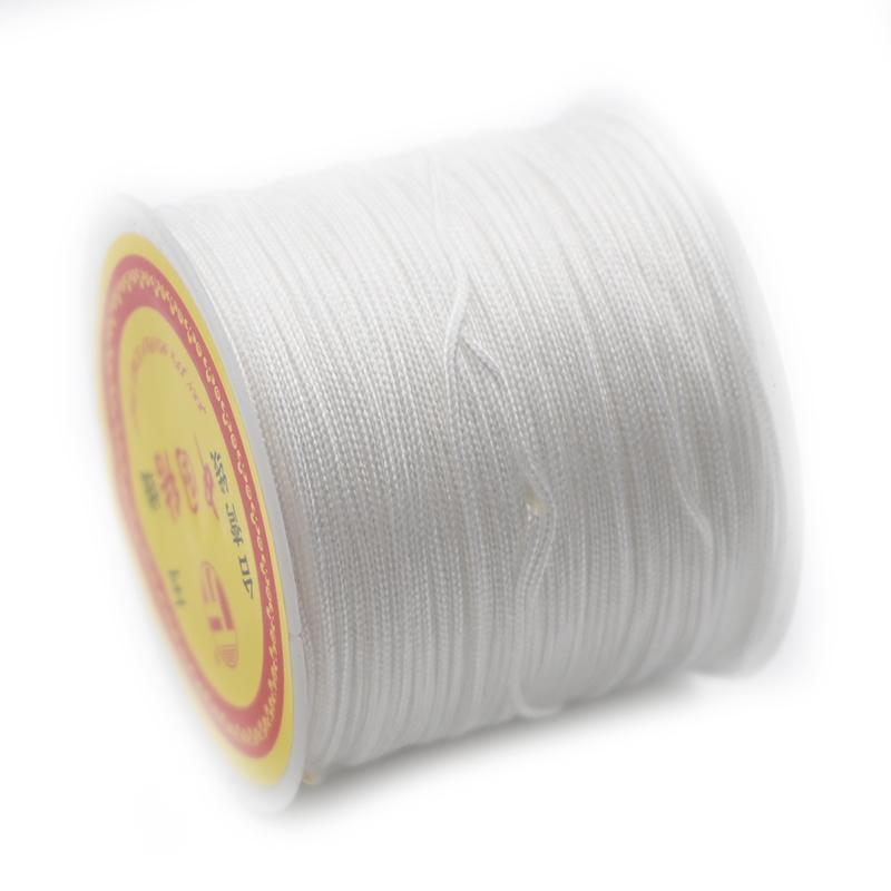 חוט ניילון 0.8 מ"מ חוט סיני קשר סיני חוט מקראמה צמיד שרשרת חוט שזור ל-DIY שרשרת שנדלה גדיל חרוזים יצירה