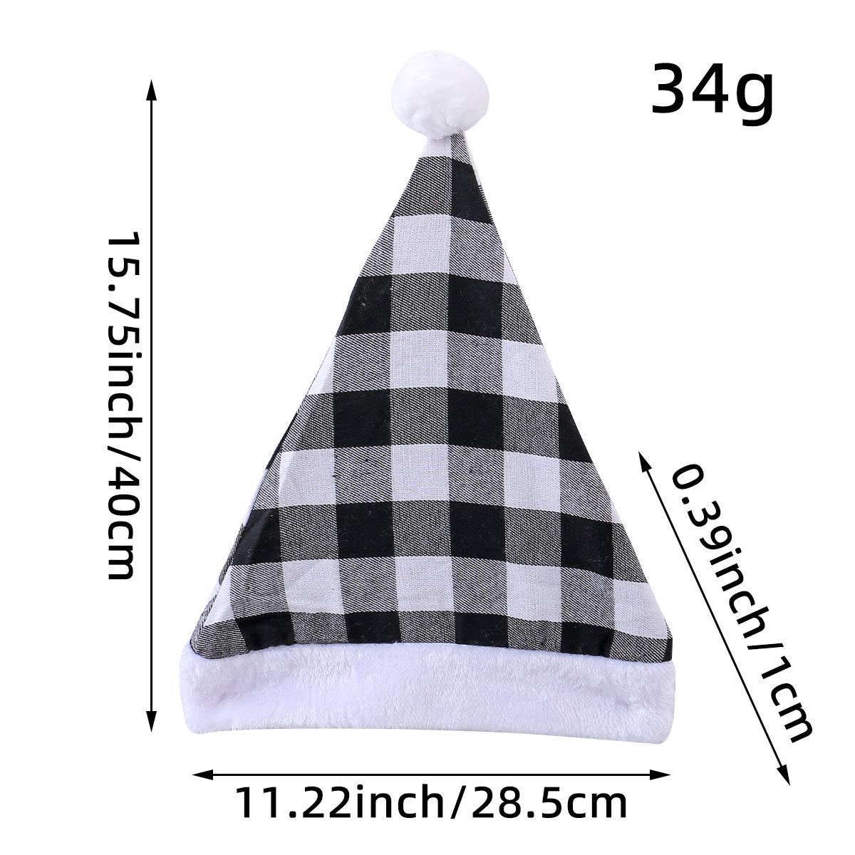 

Новые рождественские принадлежности, декоративный реквизит, праздничные шапки, клетчатые рождественские шапки