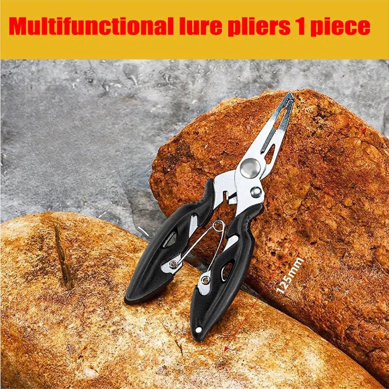 

Opening Coils Outdoor Fishing Tools Plier Multifunctional Curved Mouth Road Sub Pliers Cutting Lines Uncoupling Fish Hooks
