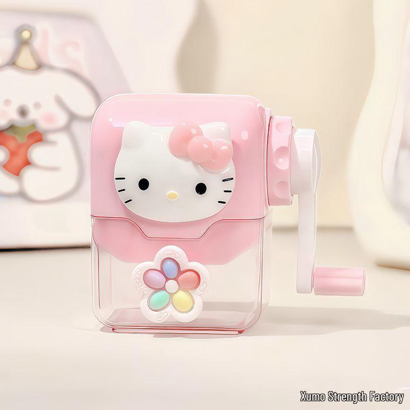 Kuromi My Melody Cute Cartoon Hand-Crank Pencil Sharpener for Kids