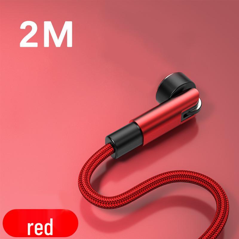 540° Magnetic 3A Fast Charging 7-Pin USB-C/Android Data Cable with Rotating Elbow