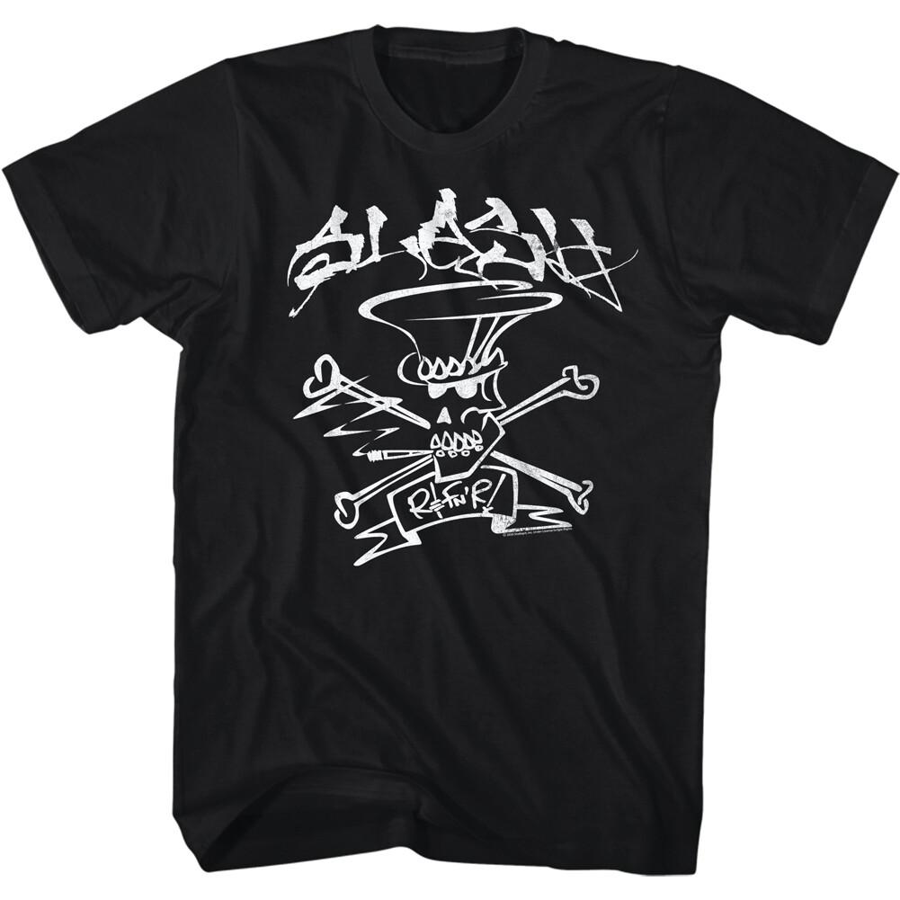 

Футболка чоловіча Slash Skull R & Fn R Гітарист Концертний Мерч Guns n Rose 4XL