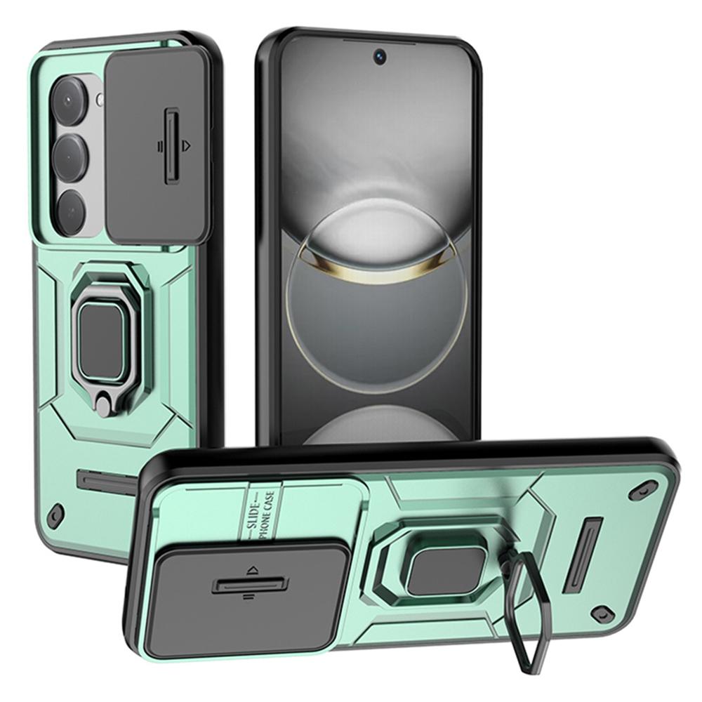 

For Xiaomi Redmi 15 5G (Global) (169mm) Case PC + TPU Kickstand Phone Protector with Lens Cover
