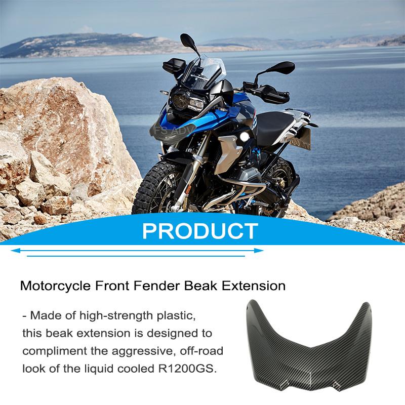 Fit For BMW R1200GS Front Beak Fairing Extension R1200 GS LC R 1200GS 2013 2014 2015 2016 Wheel Extender Cover Carbon