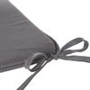 CHAIR CUSHION 39x39 dark gray tied DOUBLE-SIDED