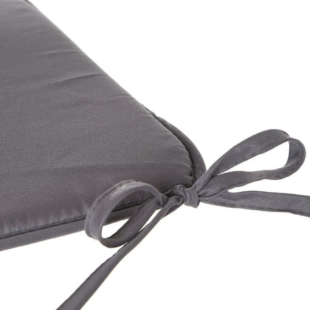 CHAIR CUSHION 39x39 dark gray tied DOUBLE-SIDED