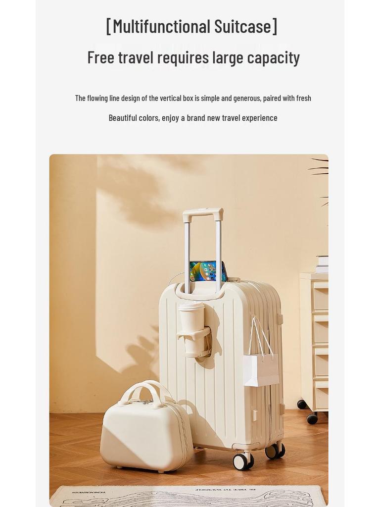 2025 Women's Mother-Child Trolley Suitcase - 20"/24" Travel with Combo Lock - Durable, Free Shipping