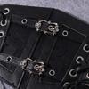 Leather Lace Cummerbunds Solid Color Wide Waist Corset Fashion Corset Belt  Outfits