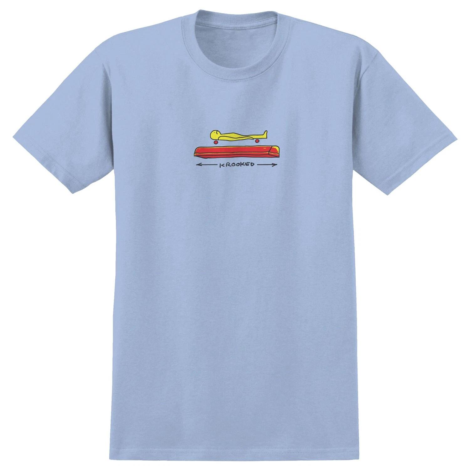 Krooked Skateboards Shirt Koffin Powder Blue Blue M