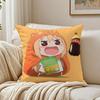 HHimouto Umaruchan Cushion Cover Linen Pillowcase Soft  for Sofa Bed Home Room Decor