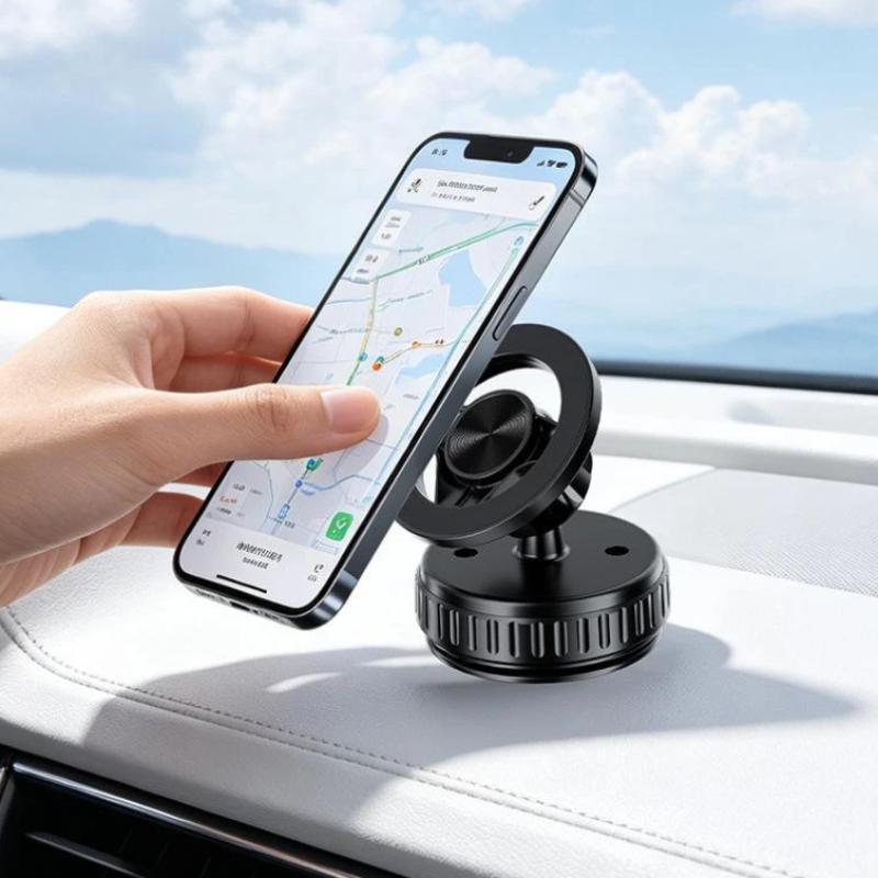 Anti-Shake Magnetic Car Phone Holder Magnet Base 1Pc Universal Compatibility for 17mm Ball Head Mounts