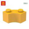 Non-Toxic 128Pcs/Lot 3063 85080 Curved Building Blocks Moc Accessories Compatible With Bricks Diy Children Toys Assembly Gift Box