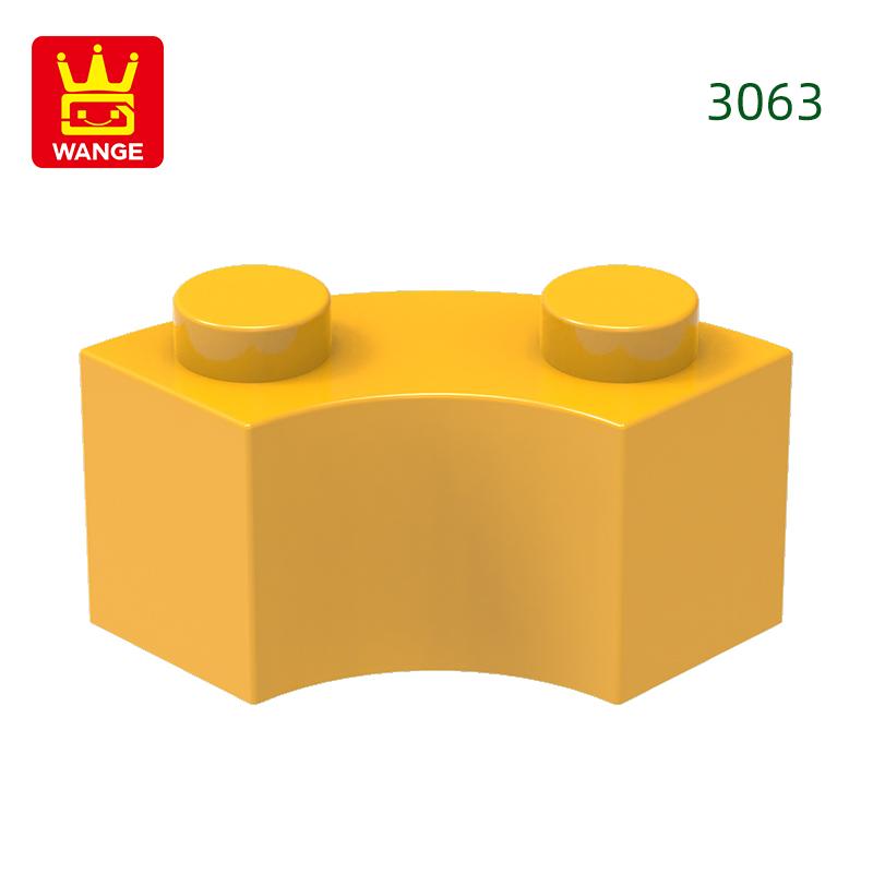 Non-Toxic 128Pcs/Lot 3063 85080 Curved Building Blocks Moc Accessories Compatible With Bricks Diy Children Toys Assembly Gift Box