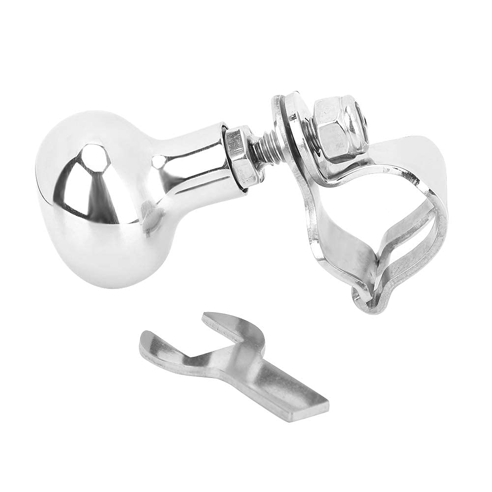 Steering Wheel Spinner Qiilu Car Steering Wheel Knob, Universal Steering Wheel Knob Auxiliary Steering Wheel Control for Powerball Yacht Boat