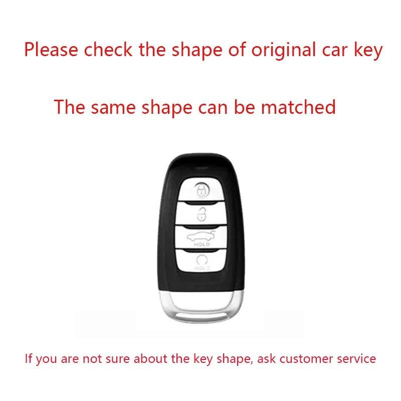 Auto Smart Key Halter Hülle Faw Hongqi H5 E-Hs9 H9 Hs9 Hs5 Hs7 - Schlüsselanhänger Zinklegierung Leder Auto Schlüssel Hülle Zubehör