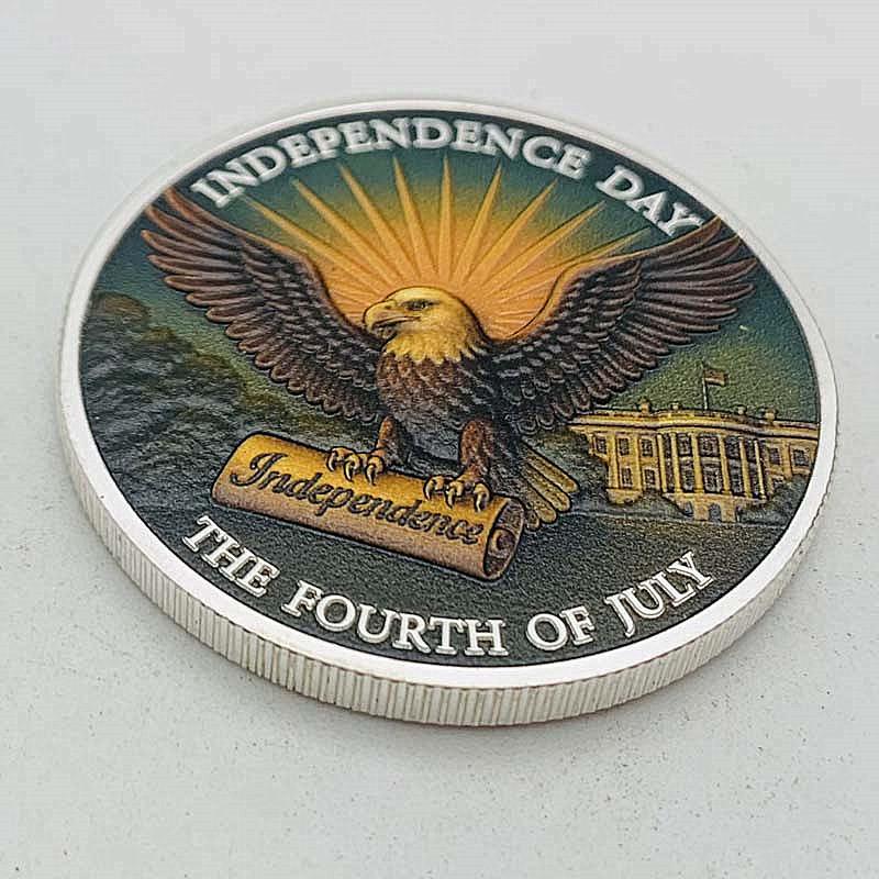 United States 1776-2026, Zinc Alloy, Gold-plated, Eagle Commemorative Medal, Creative Bell, Coin, Commemorative Coin