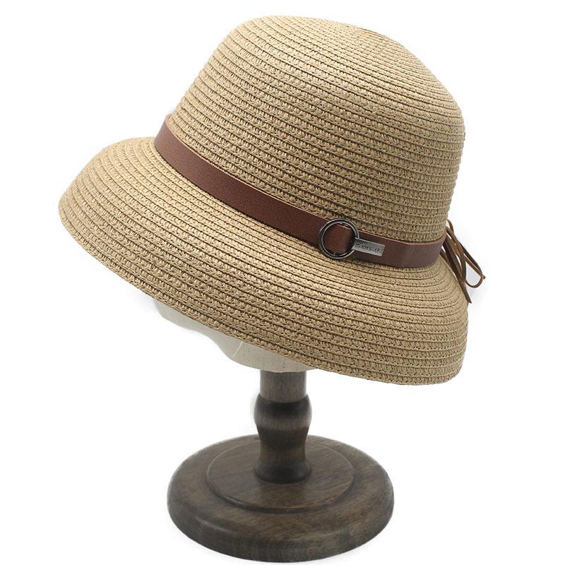 New French retro Hepburn style straw hat women's summer sun hat going out vacation sun protection hat