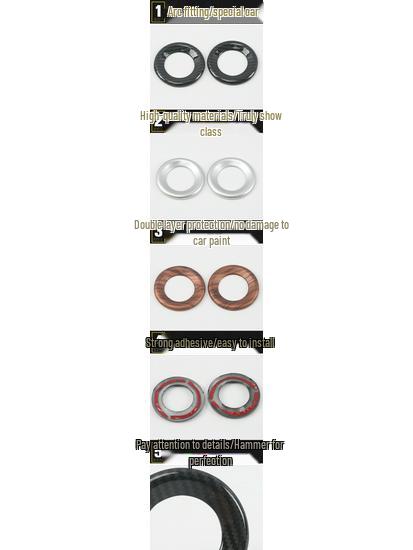 17 CRV Zierrahmen für Frontlautsprecher & Galvanisierte Mittelkonsolenabdeckung