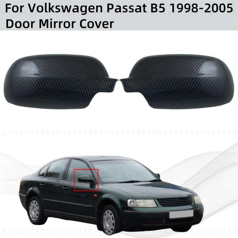 For Volkswagen Passat B5 1998 1999 2000 2001 2002 2005 Car Rearview Accessories ABS Carbon Side Mirror Cover Trim Paste Style