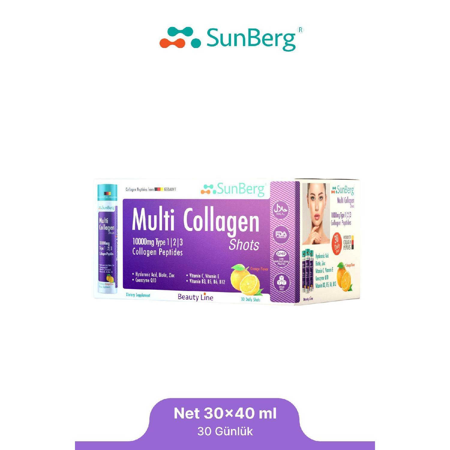

Multi Collagen 30 Shot Type 1, 2, 3, Hyaluronic Acid, Biotin, Zinc