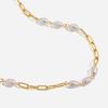 Design Elegant and Elegant 18K Gold, Freshwater Pearl Necklace Versatile Jewelry