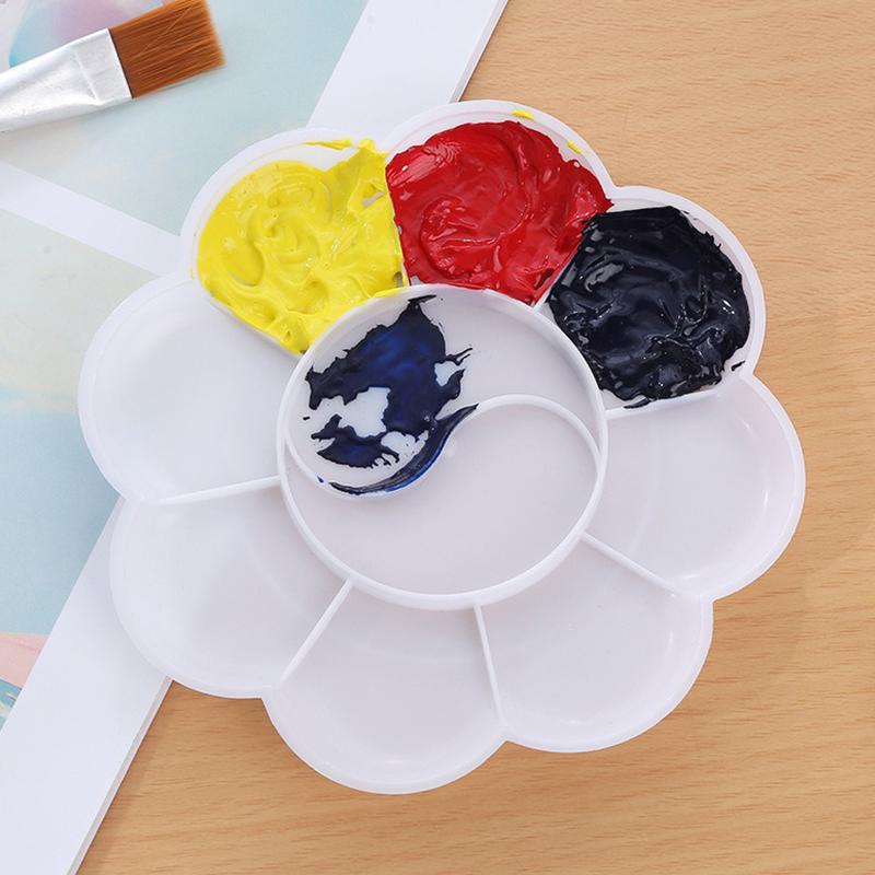 1PC Painting Palette Reusable Clean Easily Plastic Paint Tray Art Supplies Essential for Painting Enthusiasts Office School  ZYF