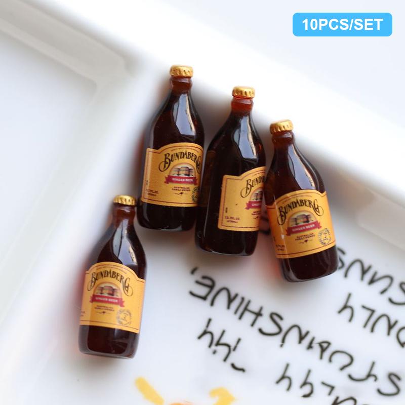 

10 шт. 1/12 кукольный домик, мини-бутылки для напитков, имитация бутылок для вина, модель куклы, гостиная, кухня, декор, куклы, аксессуары для бара, игрушки