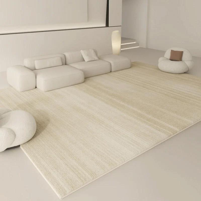 Wabi-sabi Style Carpets for Living Room White Bedroom Decor Plush Carpet Modern Thickened Minimalist Rug Fluffy Soft Bedside Mat