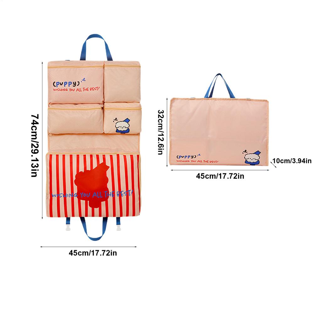 

Органайзер для нижнего белья дорожный Органайзер для бюстгальтеров дорожный Упаковочный чехол для переезда Складной органайзер-пауч для шкафа общежития отеля для ежедневного использования красный