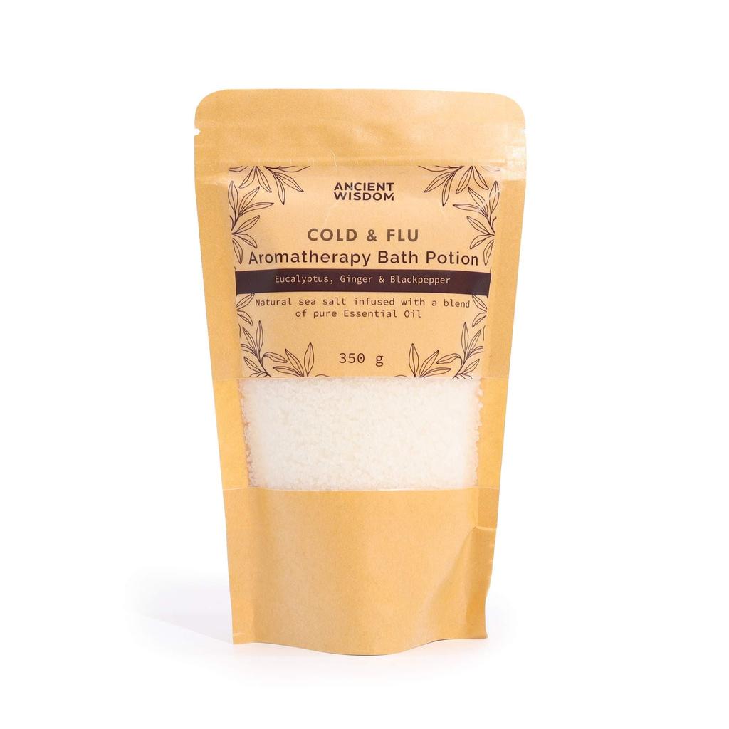 2x Aromatherapy Bath Salts - Eucalyptus Cold and Flu 350g