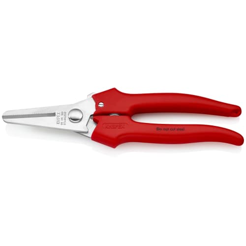 Knipex Electrician's Scissors, Total Length 190mm, 9505-190SB