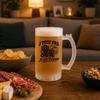 Chope à bière - PLANETEE - J'peux pas je suis Steward - Givré - Verre trempé 470 ml - Cylindrique